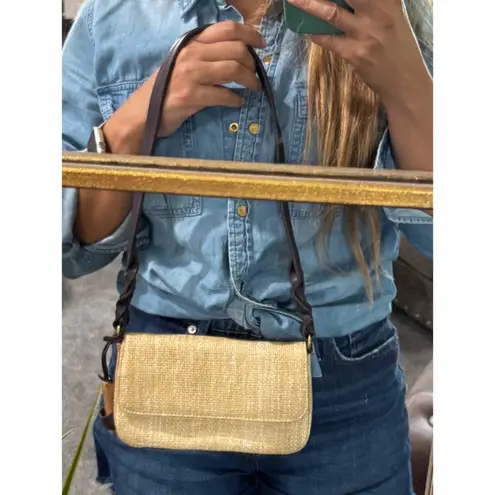 Etienne Aigner Vintage Paper Straw Mini Shoulder Bag Handbag Purse