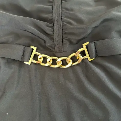 L'Agence L’AGENCE Leila Halter One-Piece Swimsuit, Black, Large, $275