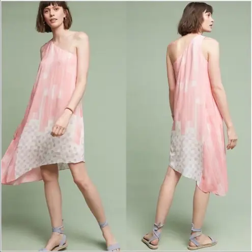 Maeve ANTHROPOLOGIE Silk Dress Womens Size 14 Romantic Fairy Feminine Ethereal