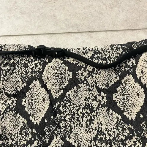 ANDIE NWT Swim Riviera Snakeskin Bikini Bottom Belted Large Cheeky Textured Boho