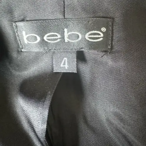 Bebe Vintage  Black Long Structured Blazer Jacket