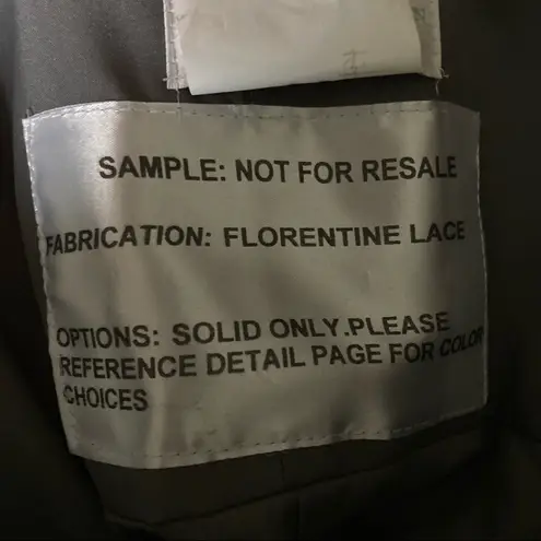 Dessy Collection Vivian Diamond Evening Gown 16 Gray