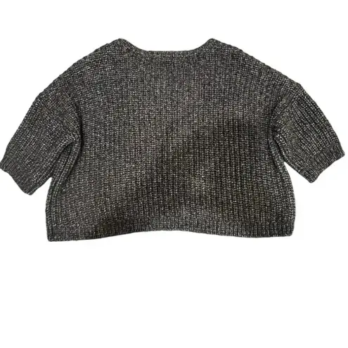 Victoria's Secret  Gray Wool Blend Short Sleeve Knit‎ Pullover Sweater - Medium