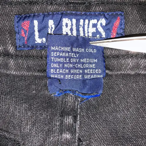 L.A. Blues Vintage black high waisted jeans stretchy, 30"X28"