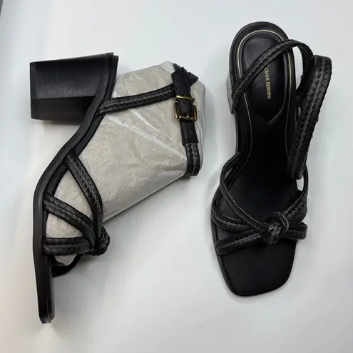 Giani Bernini Women's Renaee Block Heel Woven Strappy Dress Sandals- Size 9