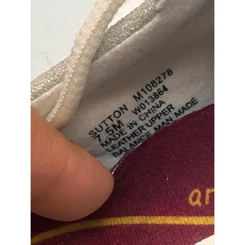 Munro Sutton leather Sneaker in gray silver size 7.5M