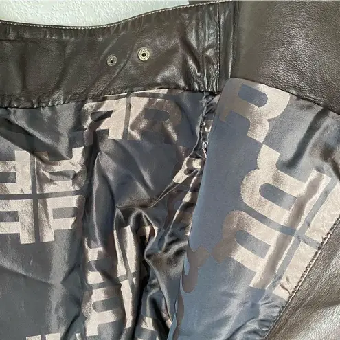 L.A.M.B. RIANI Brown 100% Leather Moto Biker’s Jacket Size 12