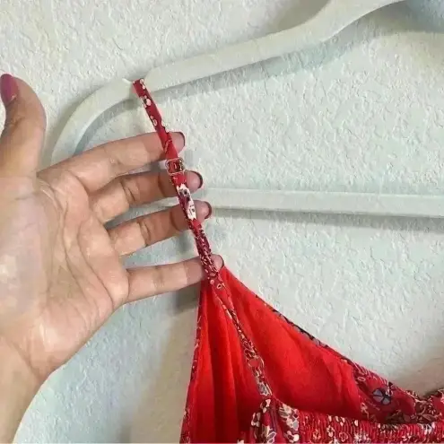 Abel the label Anthropologie‎  Women’s Lola Red Hi-Low Maxi Dress Size XS