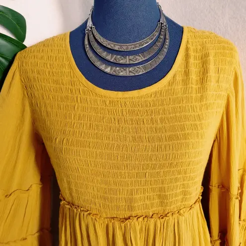 Westport Mustard Yellow Boho Flowy Top