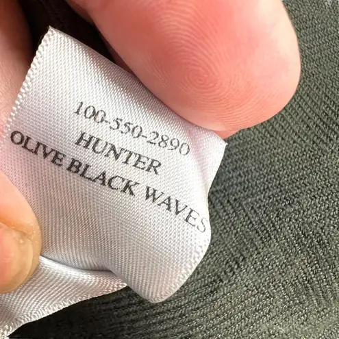 Rails  Hunter Olive Black Waves Button-Down Shirt Womens Size Small