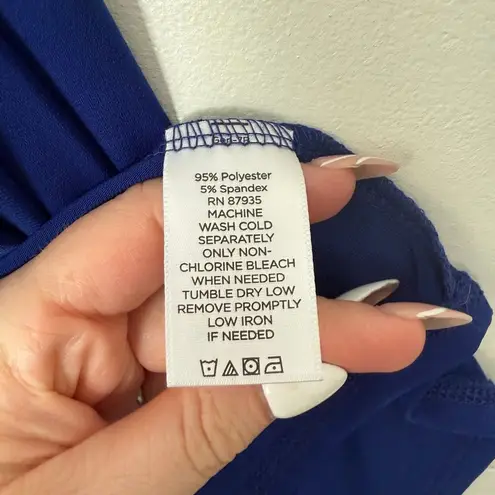 Susan Graver Women’s 2X Royal Blue Cardigan Stretchy Tank Set