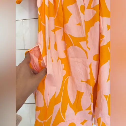 Free People NWOT Free‎ People Mila Printed Mini Dress In Pink & Orange