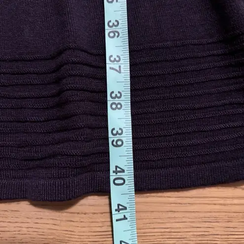 Jones New York  Women Size Small Long Sleeved Knitted Sweater Midi Dress Purple