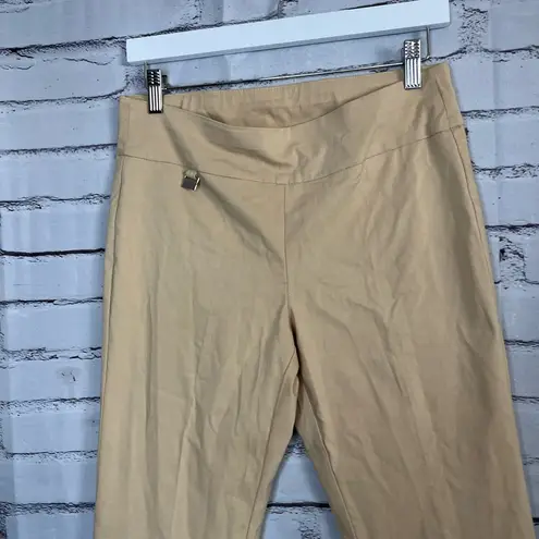 Alfani Cream Tan Straight Leg Chino Pants Stretch Khakis Size 6 Dress Formal Y2K