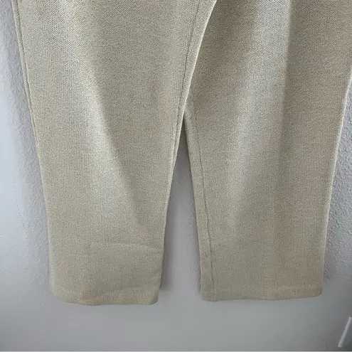 St. John Sport Cream Santana Knit Pants Medium