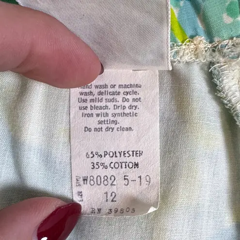 Lilly Pulitzer Vintage 60s/70s era  Green and Yellow Floral Athletic Shorts - Image 3