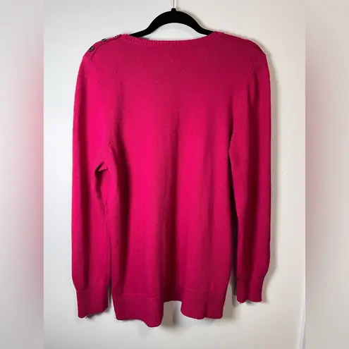 Gap  Vintage Button Shoulder Crewneck Sweater Women’s Sz XL EUC