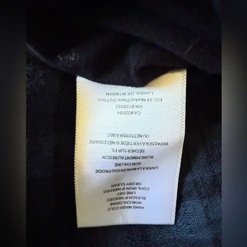 Dolan Left Coast Anthropologie Tandy Ruffle Plaid Top in Navy Size Medium Blue