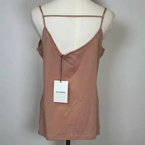 CUYANA 100% Organic Pima Cotton Camisole Relaxed Fit V