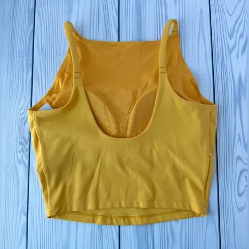 All In Motion  Everyday Soft Tank Built In Sports Bra Mustard Yellow XS NWT