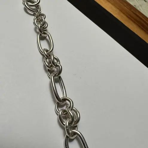 Women’s Signed Best Silver Tone Chain Bracelet 8 Inch