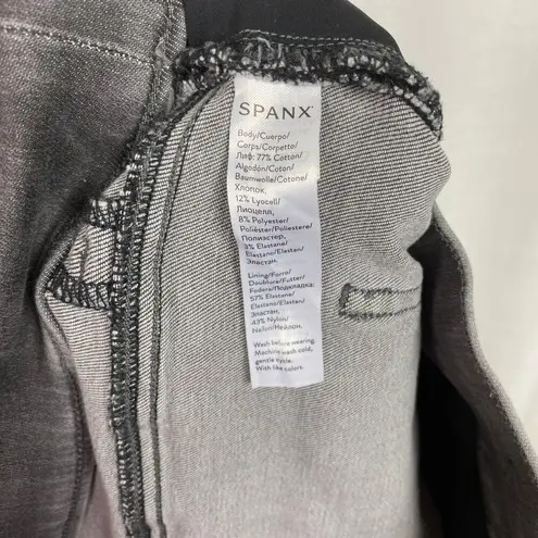 Spanx  Gray Distressed Pull On Jeanish Leggings Sz.L