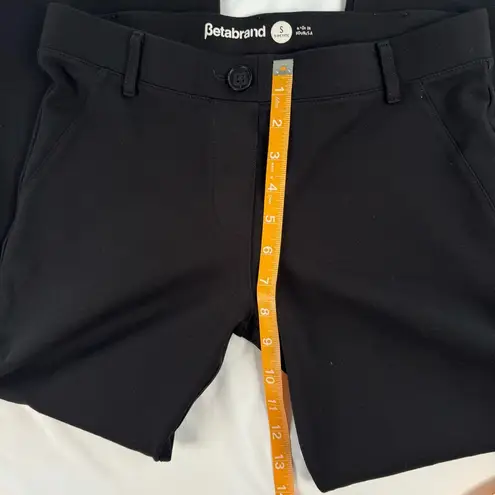 Betabrand Size S SHORT PETITE Black Dress Pant Yoga Pant BootCut Classic Office