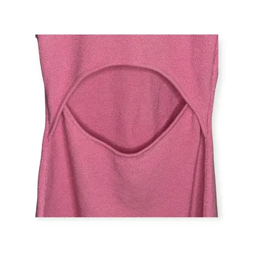 Victor Glemaud ❤︎︎ Pique Cut Out Sleeveless Tank Dress ❤︎︎ Barbie Pink ❤︎︎ XS
