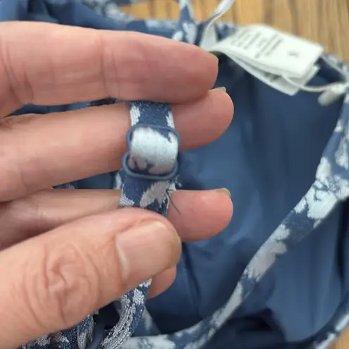 ANDIE Amalfi One Piece Swimsuit Floral Denim Blue size S NWT