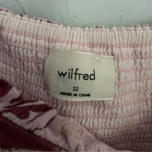 Wilfred Aritzia Soft Pink and Purple Patchwork Fable Dress sz 10