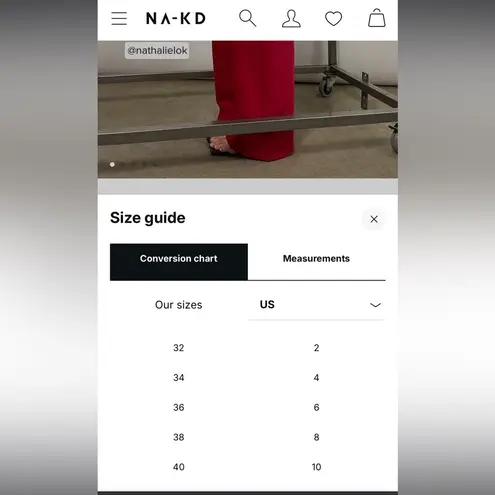 NA-KD Low Waist red Cargo Pants size 8