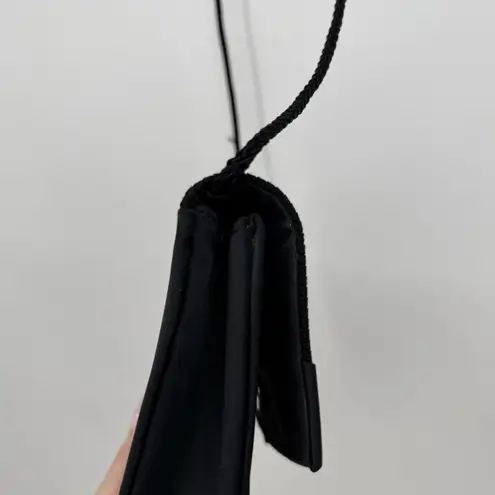 La Regale Black Satin Bow Crossbody Bag Purse Evening Formal Classic Timeless