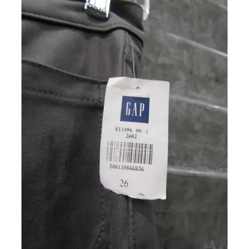 NWT The Gap SZ.26 High Rise Vegan Suede Retro ’70s Flare Jeans Pants Grey Gray