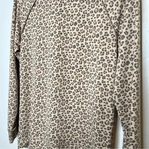 Caslon Nordstrom brand ‎ Leopard Print Long Sleeve Top size X-Small