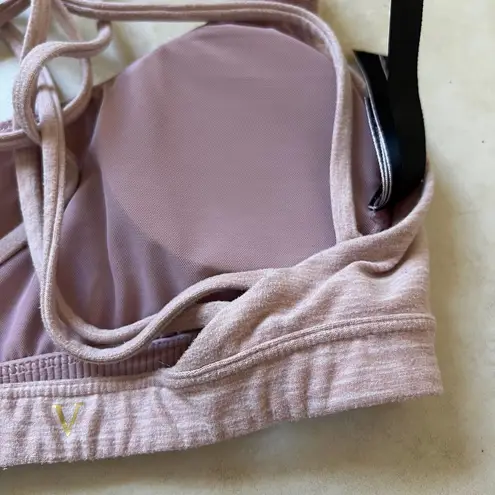 Victoria's Secret Victoria’s Secret Light Pale Pink Strappy Back Longline Sports Bra Size XS