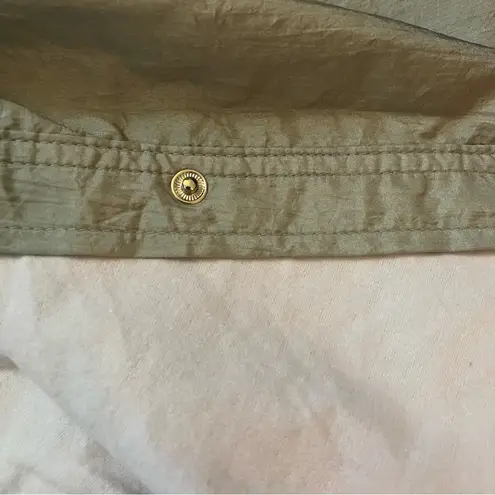 Vintage 90s Tudor Court By Haband Retro Windbreaker Rain Jacket Womens Size XL Green