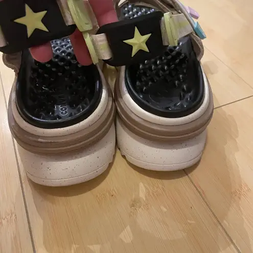 Converse  Run Star Utility Sandals womens 7 chunky soles beige/white/pink/blue - Image 6