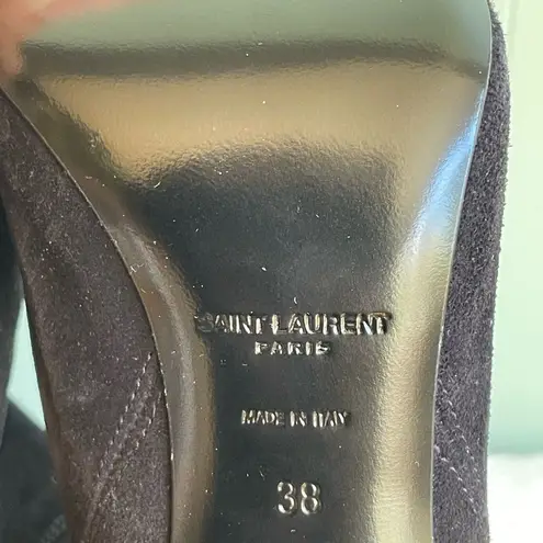 Saint Laurent NWOB / YSL Paris Western Suede Ankle Boots Sz 38