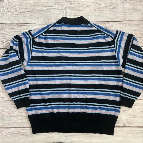 MARNI x UNIQLO Collaboration Striped Oversized Cardigan Blue Women Size Large