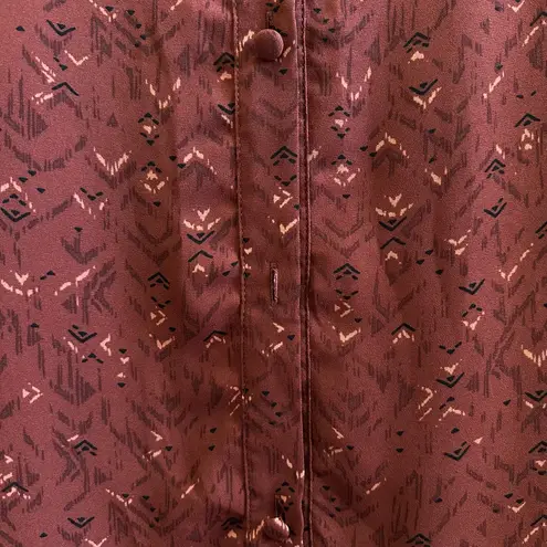 Torrid  Blouse Women’s Size Large Abbey Georgette Geometric Print Button Back