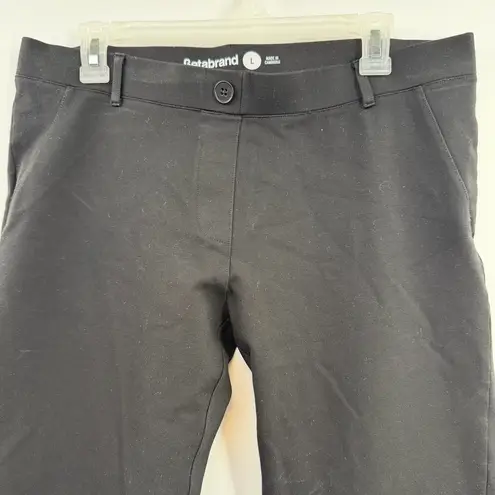 Betabrand  Classic Dress Pant Yoga Pant Skinny black ponte pull on pants size L