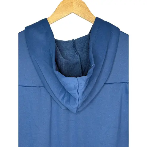 Cicy Bell Work Well Navy Blue Zipper Hooded Romper Shorts Jumpsuit Size XL NWT