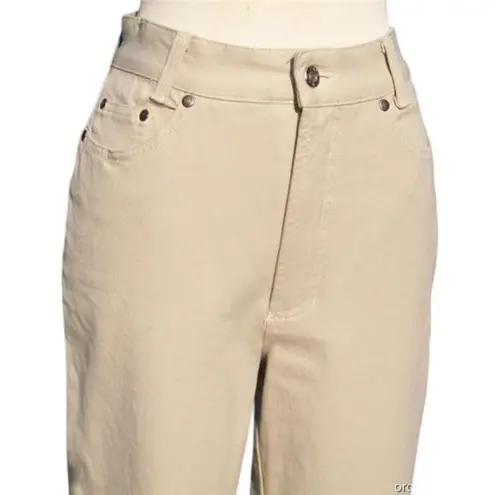 Cambio Body Jean Pant Tan sz 4/6 Straight Leg Higher waist 008500