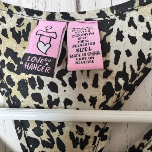 love on a hanger Animal Print Elastic Waist Sleeveless Dress Sz L