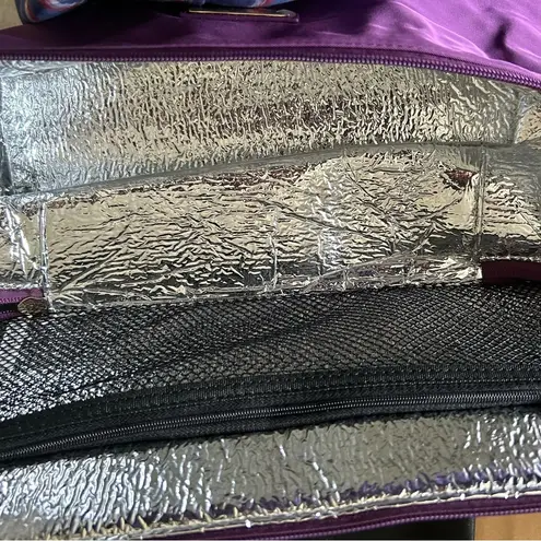 Minkeeblue lunch bag! Insulated Purple Bag with Zipper Closure COOL