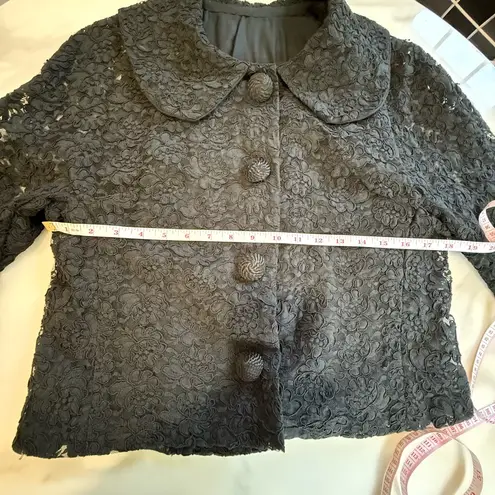 Elegant Black Lace Women's Jacket Size none
