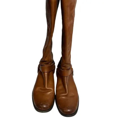 Frye  Phillip Harness Tall Boots Cognac Sz 11