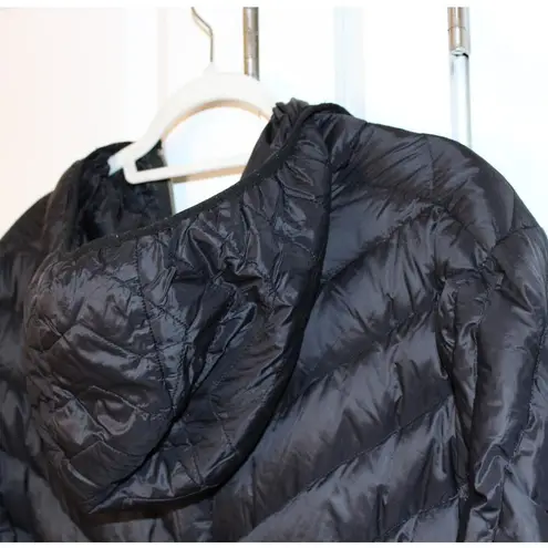 MICHAEL KORS Black Packable Chevron Quilted Down Winter Jacket | 2X