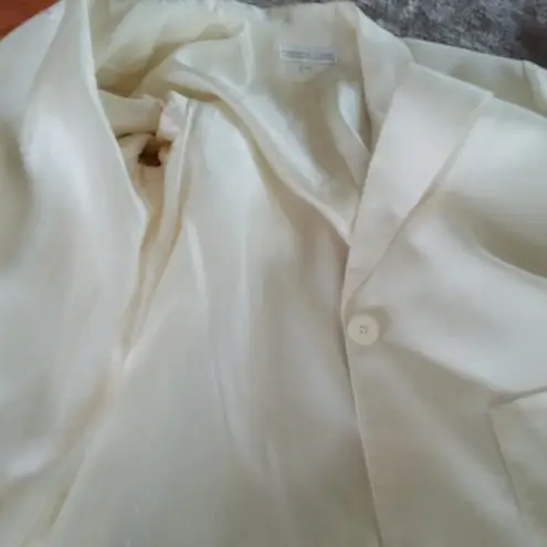 Preston & York EGGSHELL BLAZER SILK LINING EUC sz12