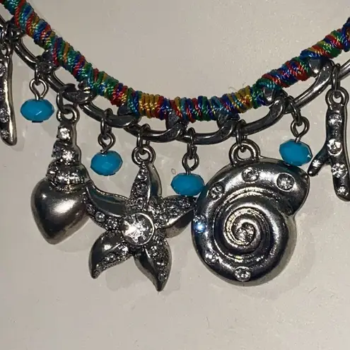 Seashell Charm Statement Necklace 16